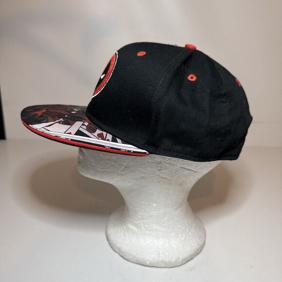 Marvel Deadpool Hat Cap Snapback All over Print flat brim Comic DC Men’s OSFM - Picture 2 of 7